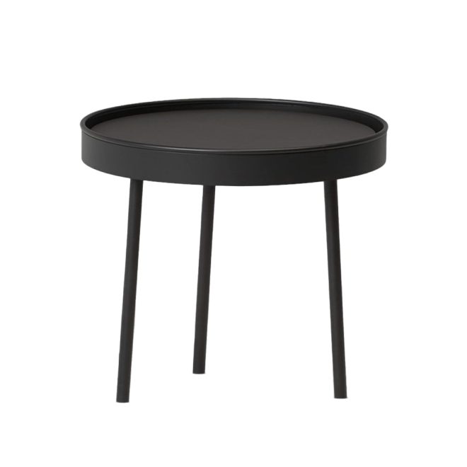 Northern stilk soffbord svart small Ø34 cm h:34 cm
