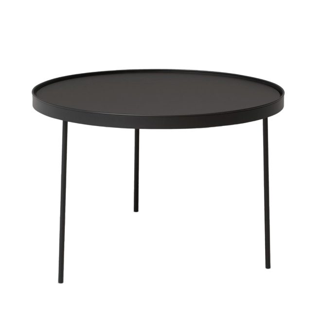 Northern stilk soffbord svart large Ø74 cm h:50 cm