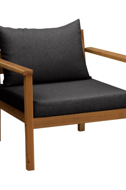 1898 stockaryd loungefåtölj teak/dark grey