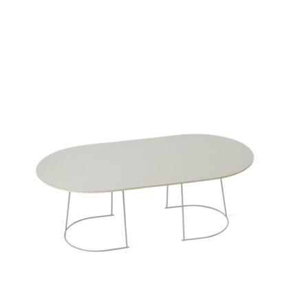 Muuto airy soffbord ovalt grey, nanolaminat, large