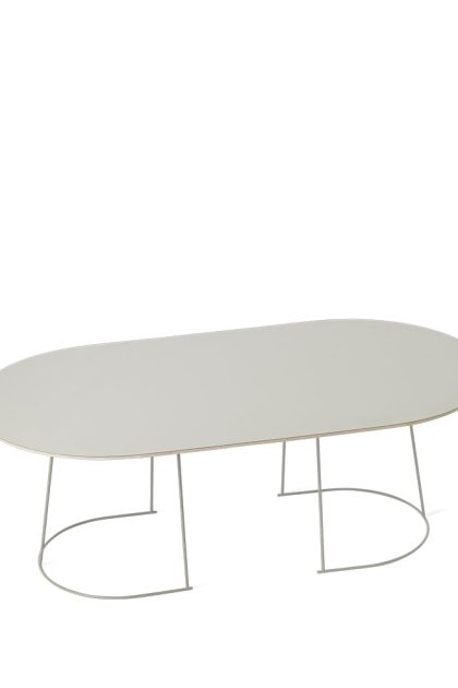 Muuto airy soffbord ovalt grey, nanolaminat, large