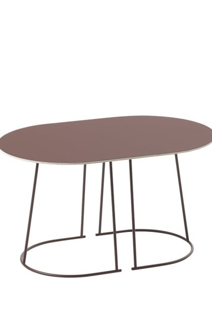 Muuto airy soffbord ovalt plum, nanolaminat, small