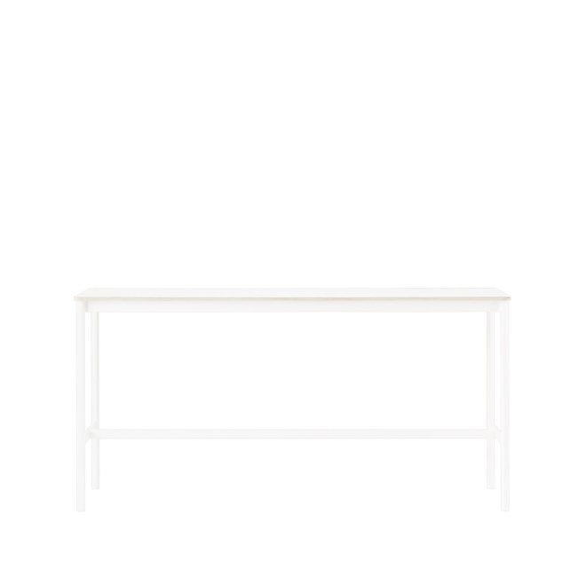 Muuto base high barbord white laminate, vitt stativ, plywoodkant, b50 l190 h95