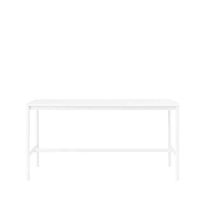 Muuto base high barbord white laminate-vitt stativ-abskant-b85 l190 h95