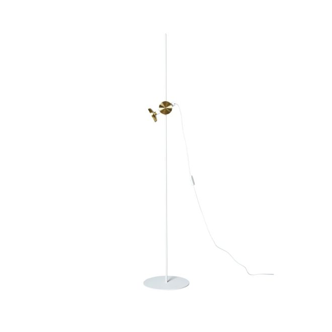 Pholc blend 150 golvlampa vit/mässing, led