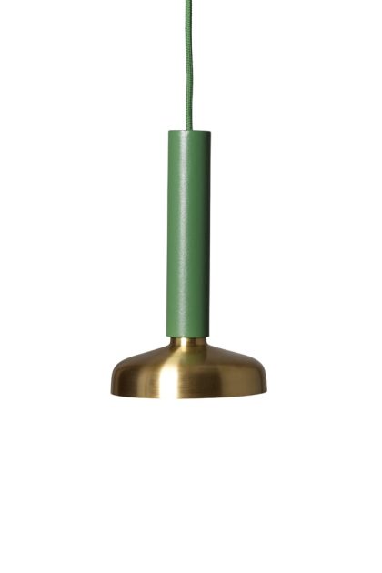 Pholc blend 9 taklampa grön/mässing, led