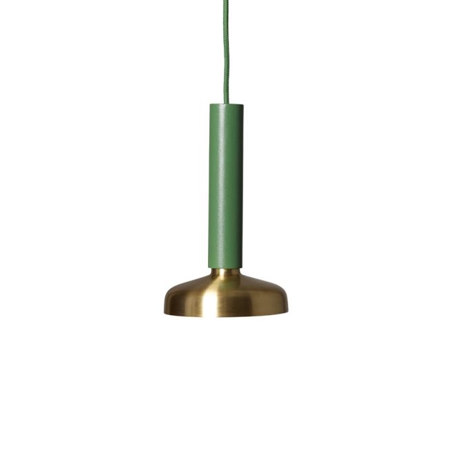 Pholc blend 9 taklampa grön/mässing, led