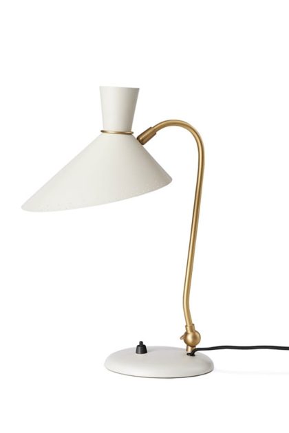 Warm nordic bloom bordslampa warm white, mässingsstativ