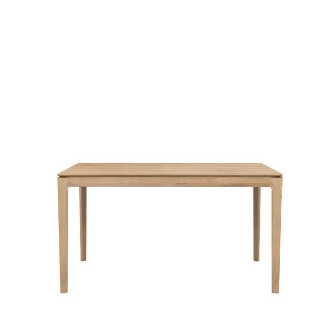 Ethnicraft bok matbord med iläggsskiva oak wax oil 90x140/220 cm