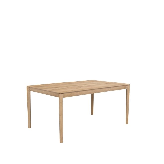 Ethnicraft bok matbord med iläggsskiva oak wax oil 90x160/240 cm