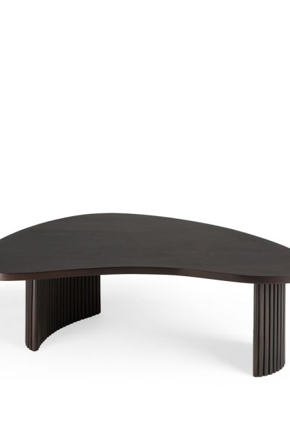 Ethnicraft boomerang soffbord mahogny dark brown 85x77 cm