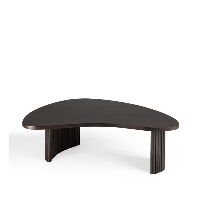 Ethnicraft boomerang soffbord mahogny dark brown 85x77 cm
