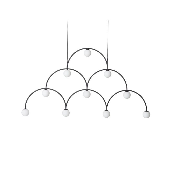 Pholc bounce 169 pendel svart, opalglas