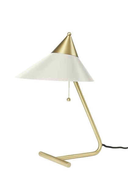 Warm nordic brass top bordslampa warm white, mässingsstativ