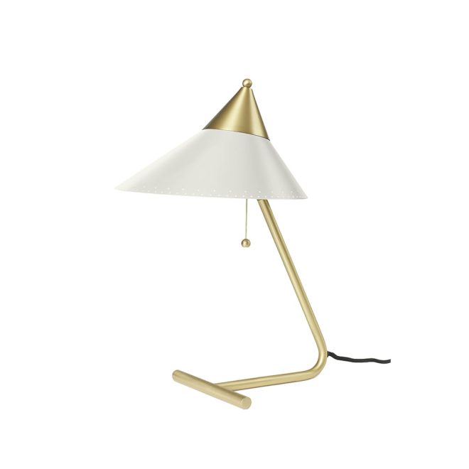 Warm nordic brass top bordslampa warm white, mässingsstativ
