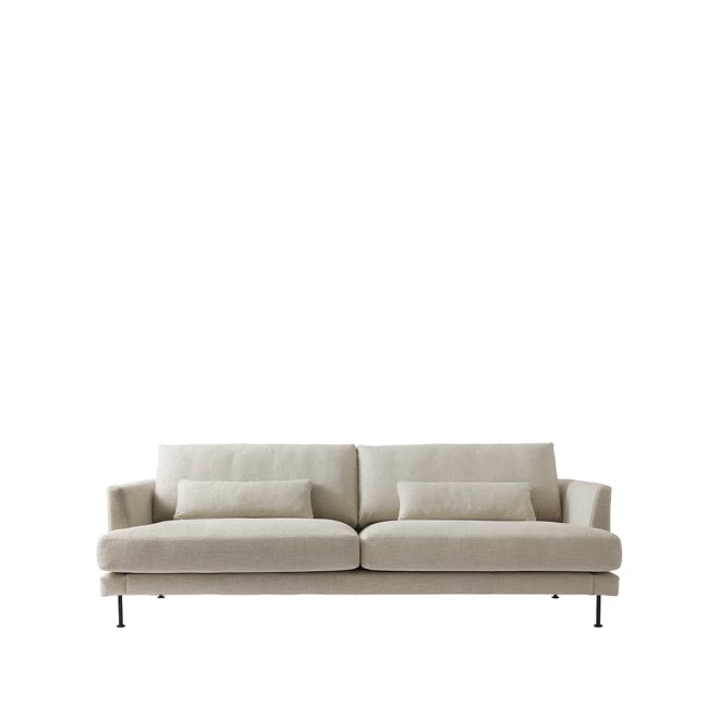 1898 bredhult soffa 3-sits bern 0341 beige-svart stål
