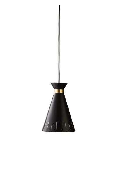 Warm nordic cone pendel black noir