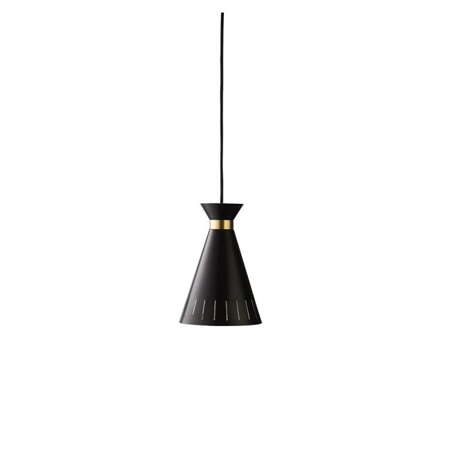Warm nordic cone pendel black noir