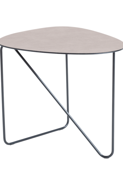 Lind dna curve soffbord läder warm grey, bull, l
