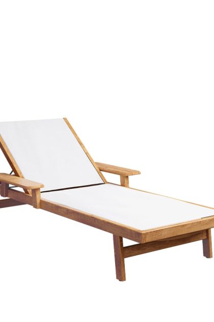 Skargaarden djurö solsäng batyline white, teak