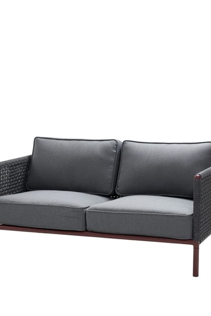 Cane-line encore 2-sits soffa cane-line airtouch bordeaux/dark grey