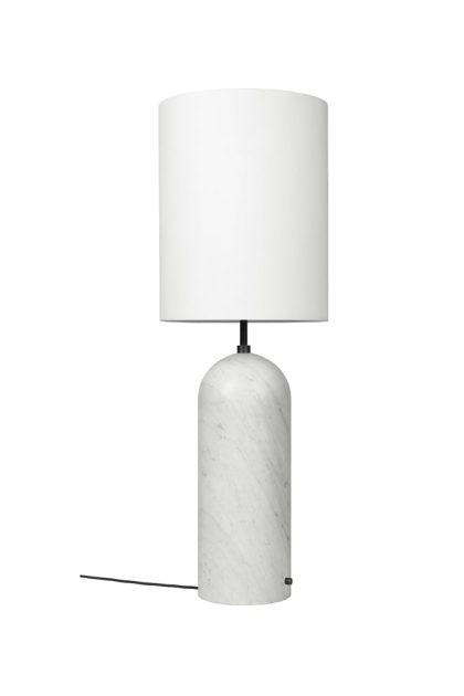 Gubi gravity xl golvlampa vit marmor/vit, high