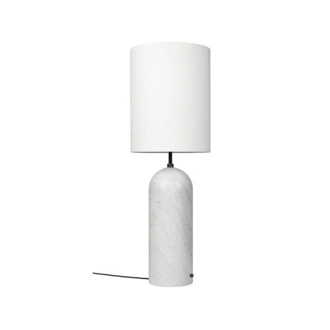 Gubi gravity xl golvlampa vit marmor/vit, high