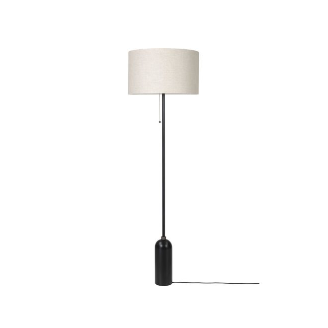 Gubi gravity golvlampa svart stål/canvas