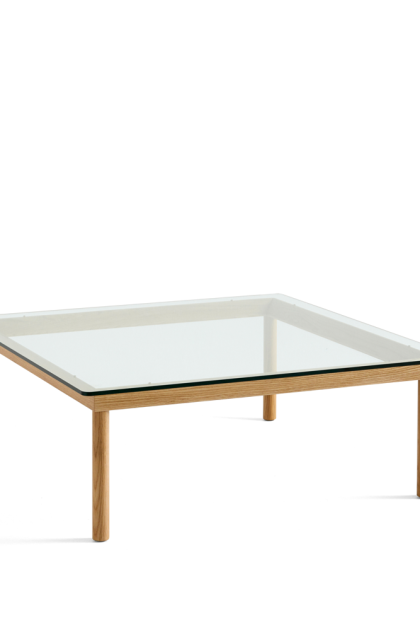 Hay kofi soffbord oak-clear glass, 100 cm