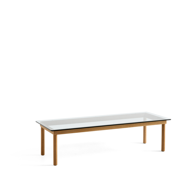 Hay kofi soffbord oak-clear glass, 50 cm