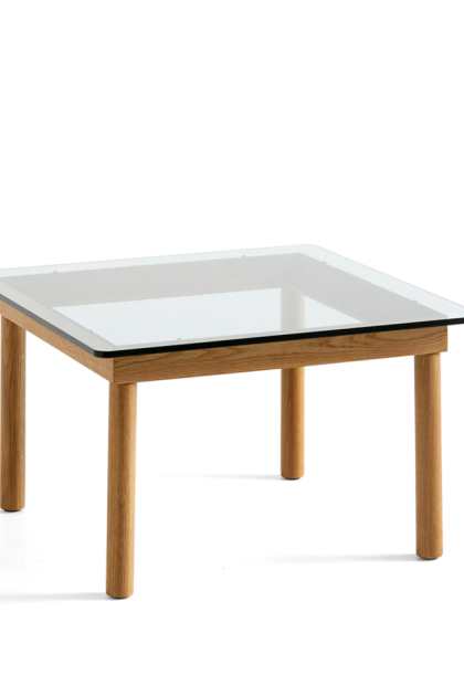 Hay kofi soffbord oak-clear glass, 60 cm