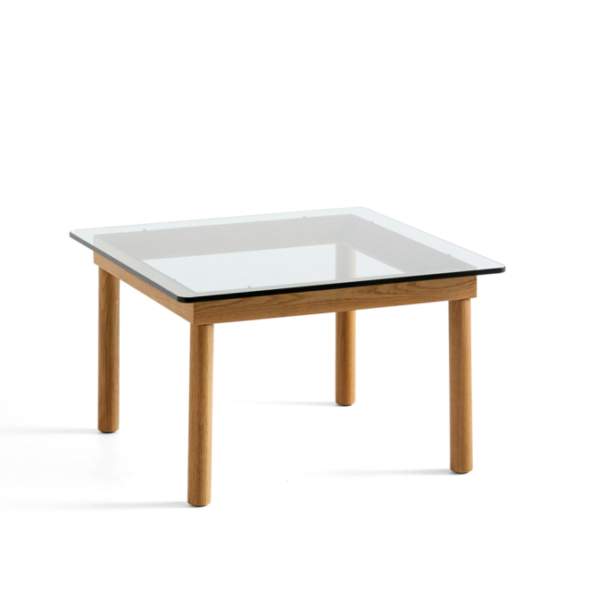 Hay kofi soffbord oak-clear glass, 60 cm