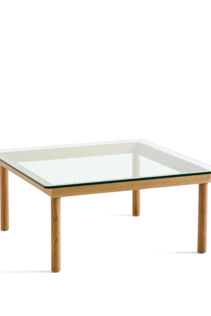 Hay kofi soffbord oak-clear glass, 80 cm