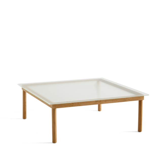 Hay kofi soffbord oak-ribbed glass, 100 cm