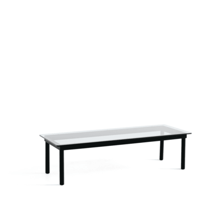 Hay kofi soffbord black oak-clear glass, 50 cm