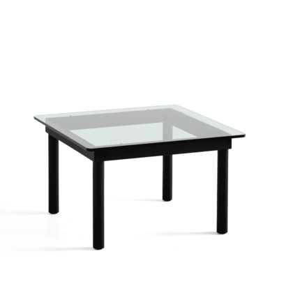 Hay kofi soffbord black oak-clear glass, 60 cm