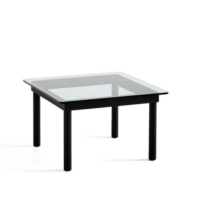 Hay kofi soffbord black oak-clear glass, 60 cm