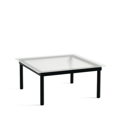Hay kofi soffbord black oak-ribbed glass, 80 cm