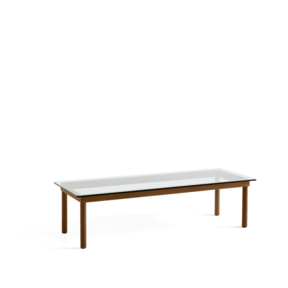 Hay kofi soffbord walnut-clear glass, 50 cm