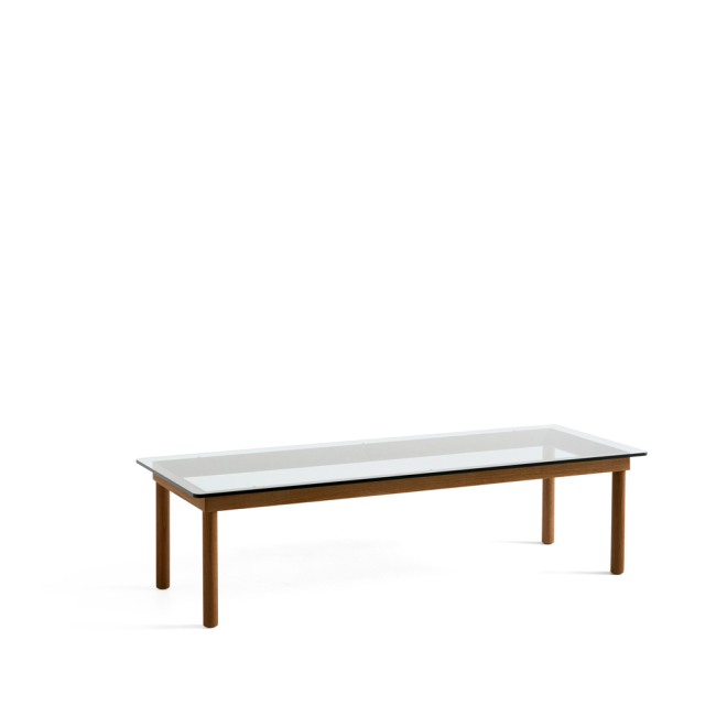 Hay kofi soffbord walnut-clear glass, 50 cm