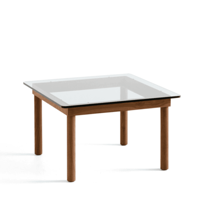 Hay kofi soffbord walnut-clear glass, 60 cm