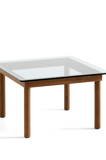 Hay kofi soffbord walnut-clear glass, 60 cm