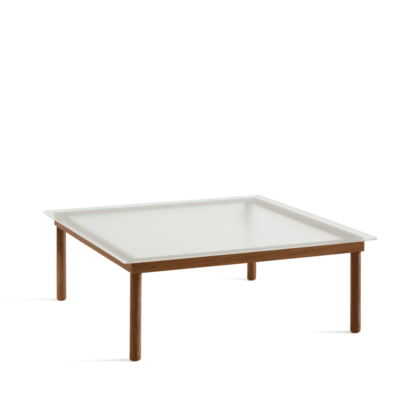 Hay kofi soffbord walnut-ribbed glass, 100 cm