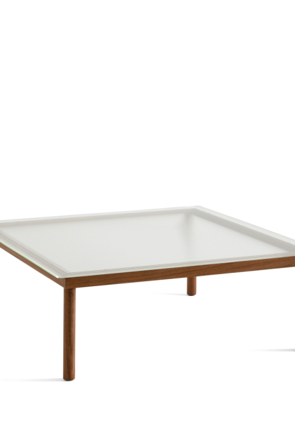 Hay kofi soffbord walnut-ribbed glass, 100 cm