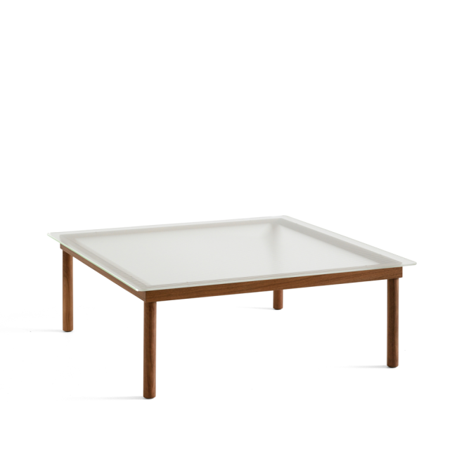Hay kofi soffbord walnut-ribbed glass, 100 cm