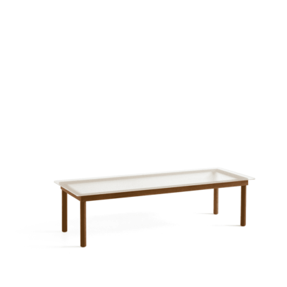 Hay kofi soffbord walnut-ribbed glass, 50 cm