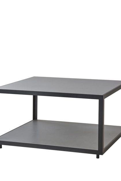 Cane-line level soffbord keramik 79x79 cm light grey-lava grey