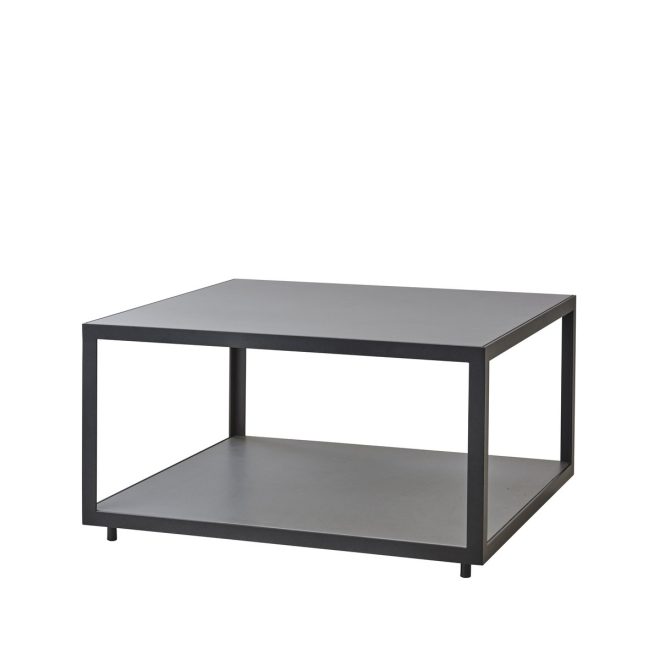 Cane-line level soffbord keramik 79x79 cm light grey-lava grey