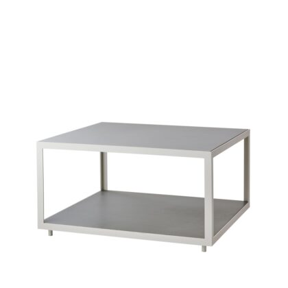 Cane-line level soffbord keramik 79x79 cm light grey-white