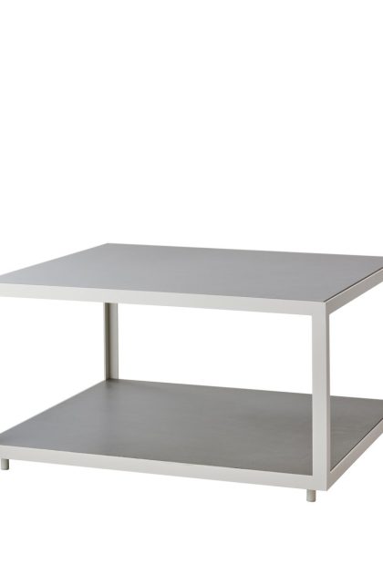 Cane-line level soffbord keramik 79x79 cm light grey-white